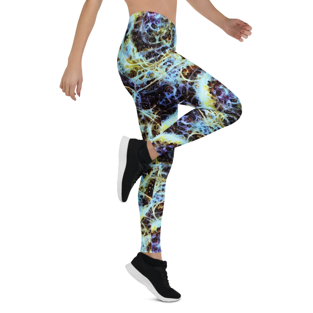 Iridescent Orbit on Leggings — Right