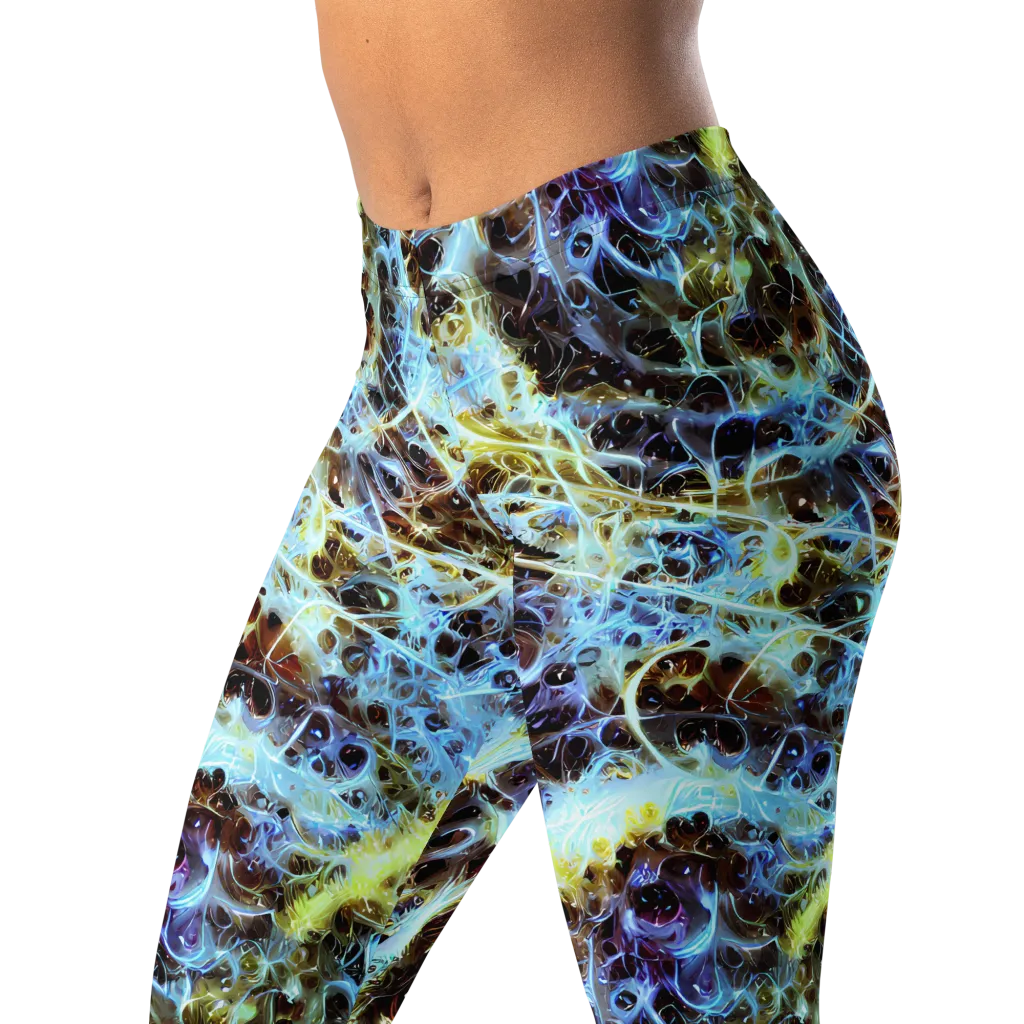 Iridescent Orbit on Leggings — Left Front