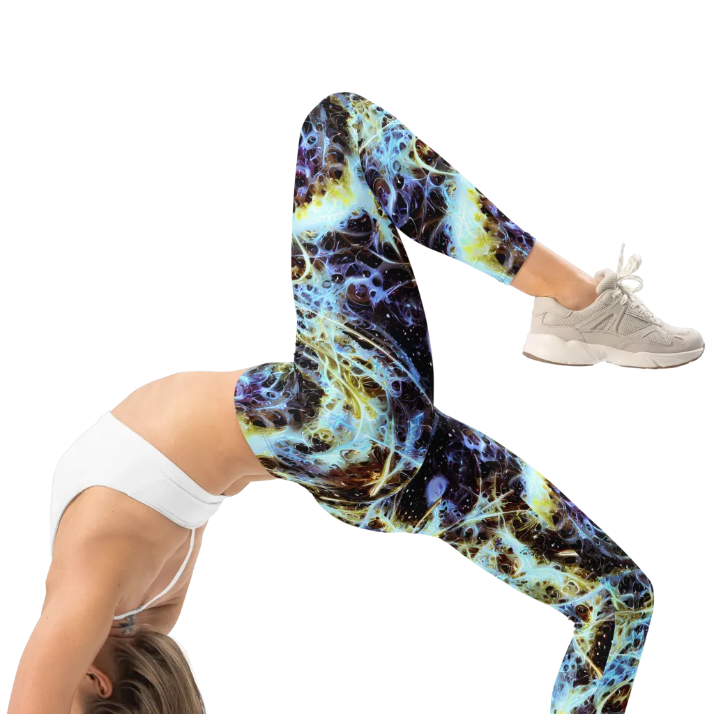 Iridescent Orbit on Leggings — Right