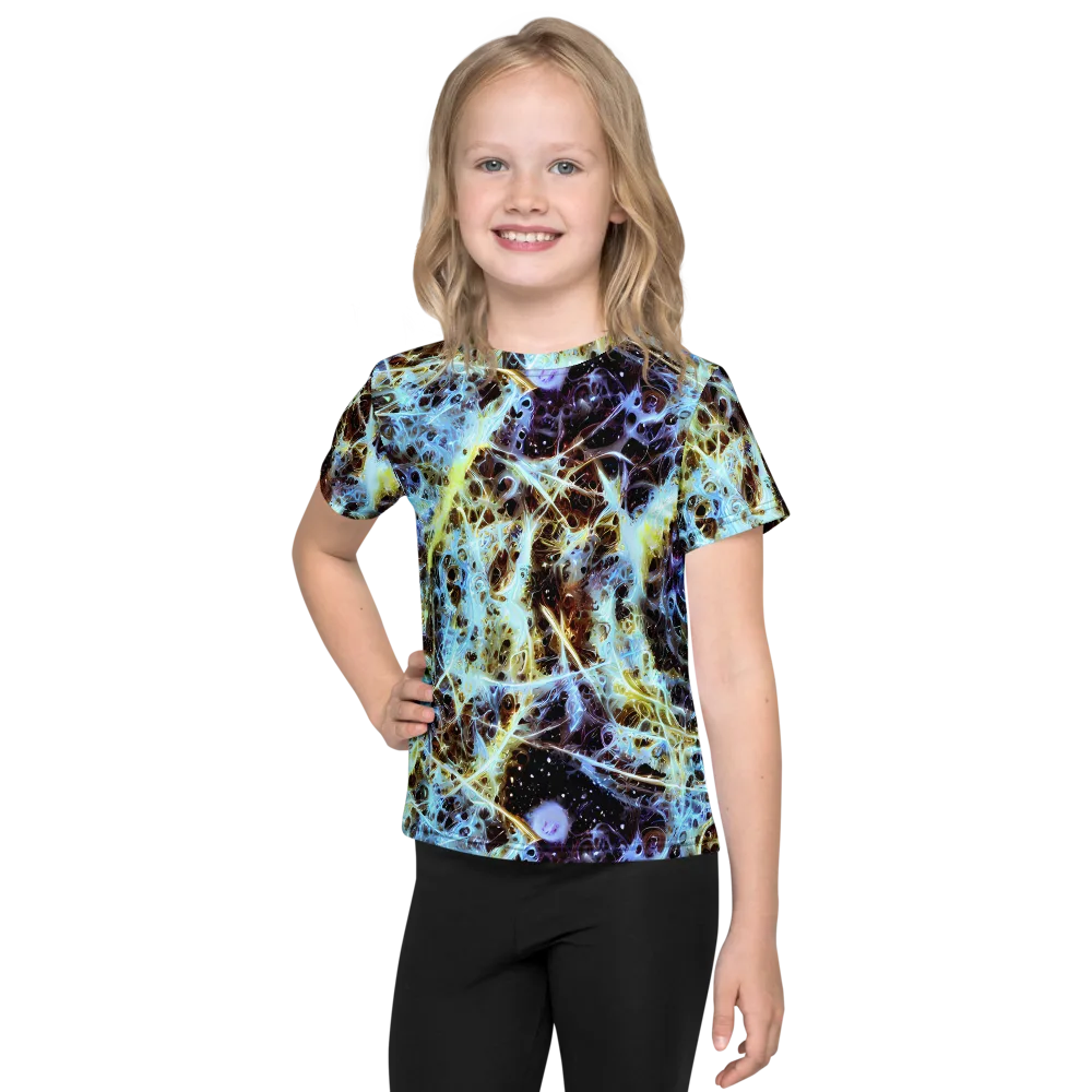 Iridescent Orbit on Kids Crew Neck T-Shirt — Front