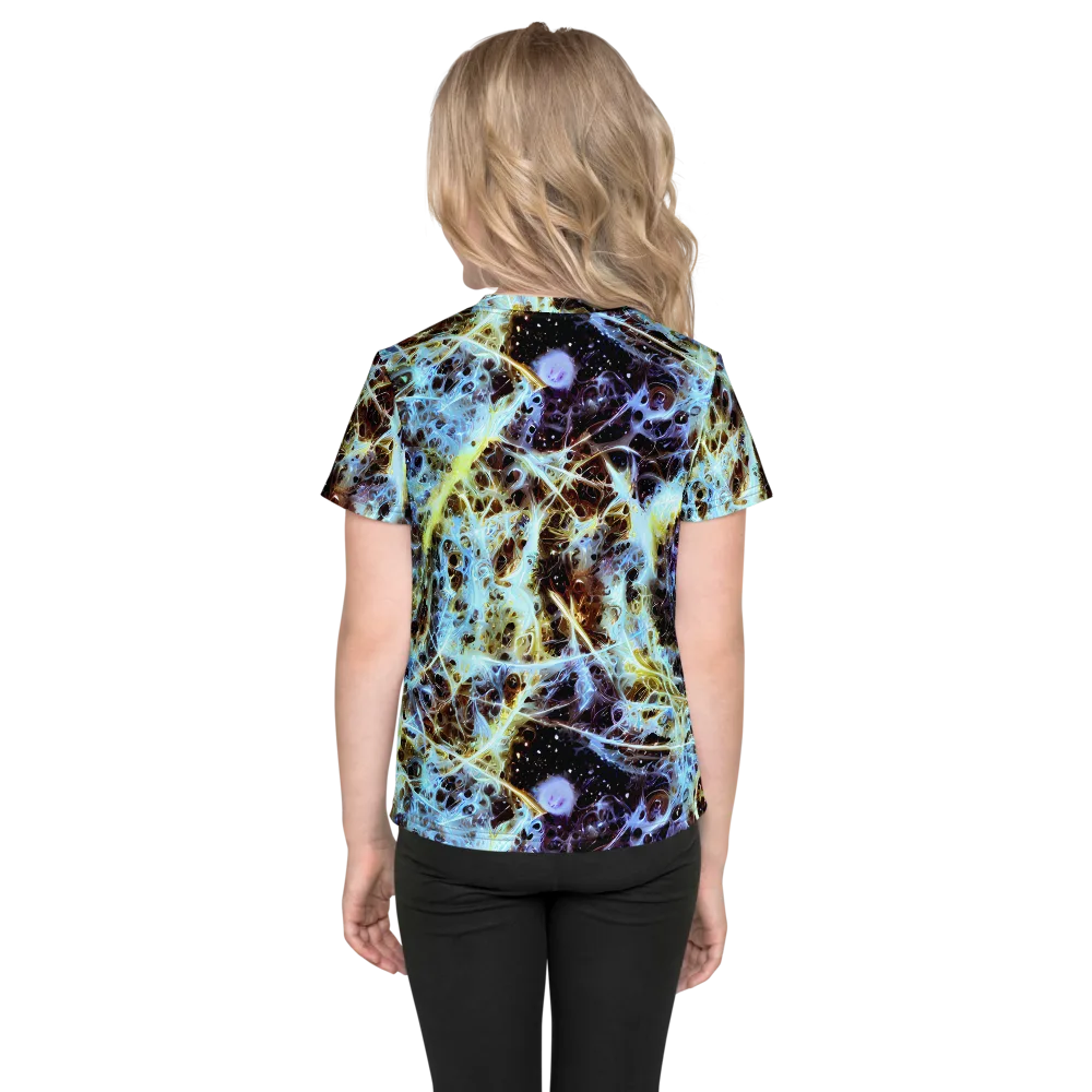 Iridescent Orbit on Kids Crew Neck T-Shirt — Back
