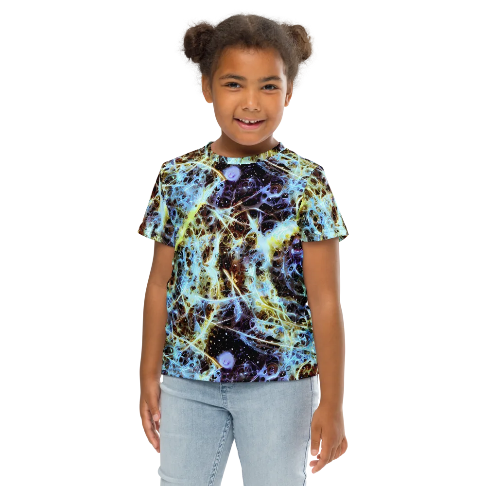 Iridescent Orbit on Kids Crew Neck T-Shirt — Front