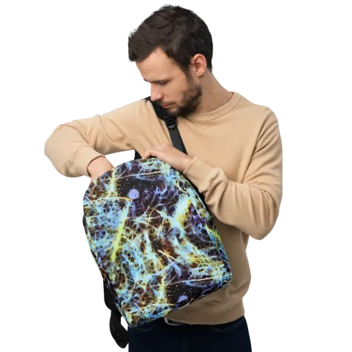 Iridescent Orbit on a Minimalist Backpack