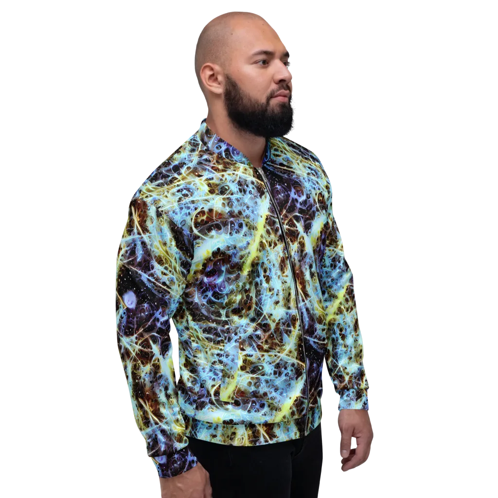 Iridescent Orbit on Bomber Jacket — Right