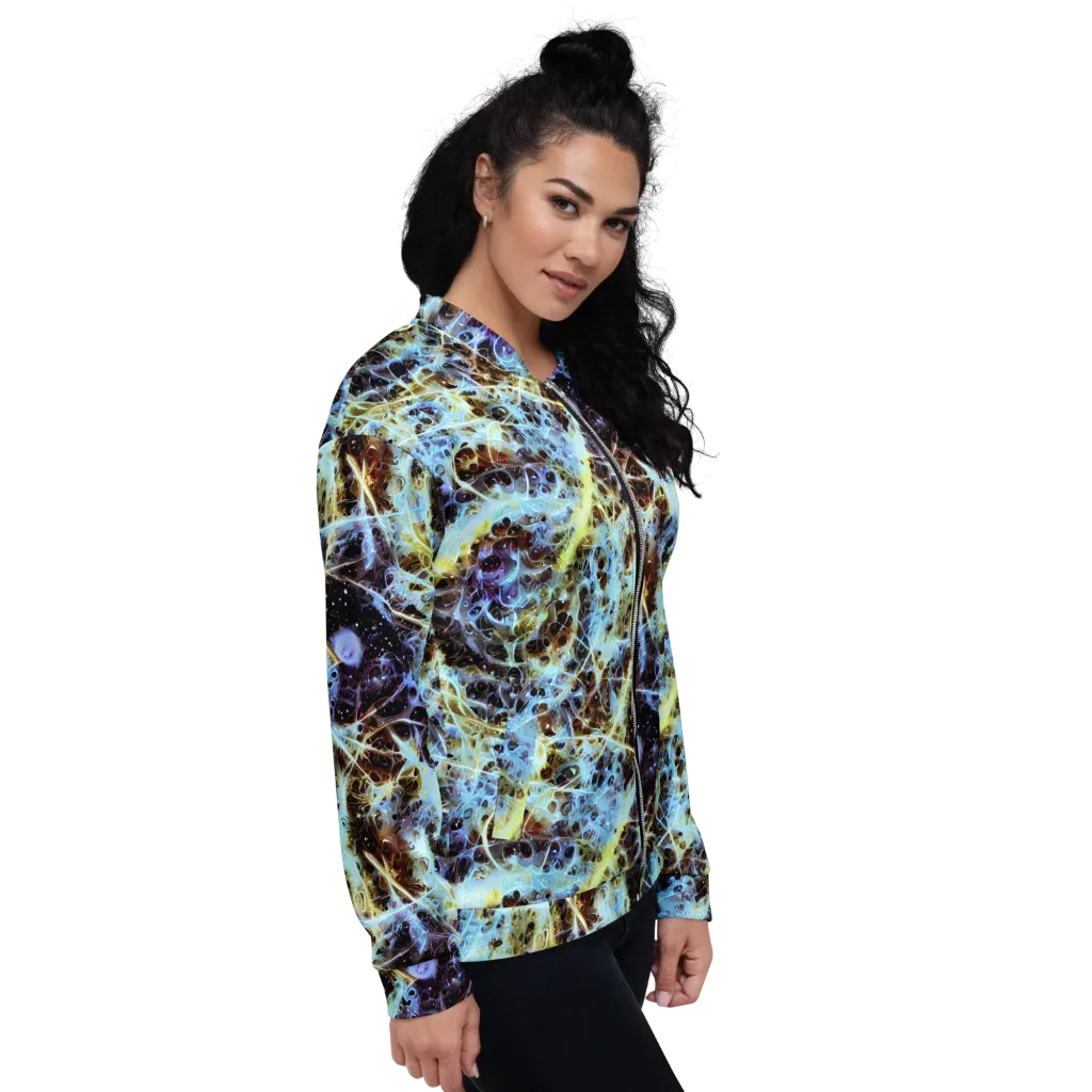 Iridescent Orbit on Bomber Jacket — Right