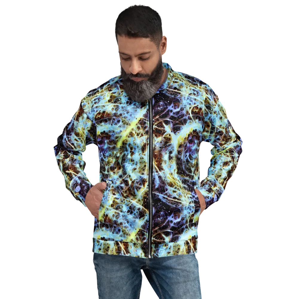Iridescent Orbit on Bomber Jacket — Front