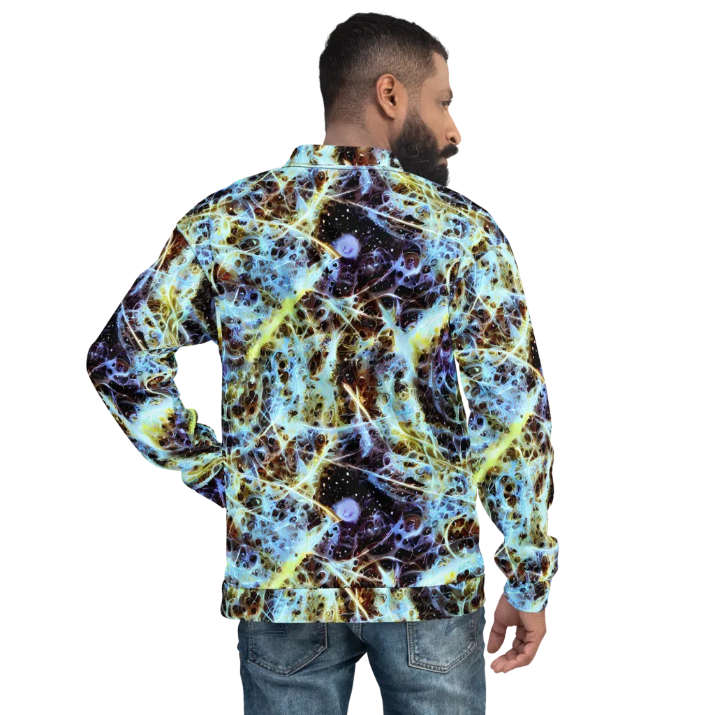 Iridescent Orbit on Bomber Jacket — Back