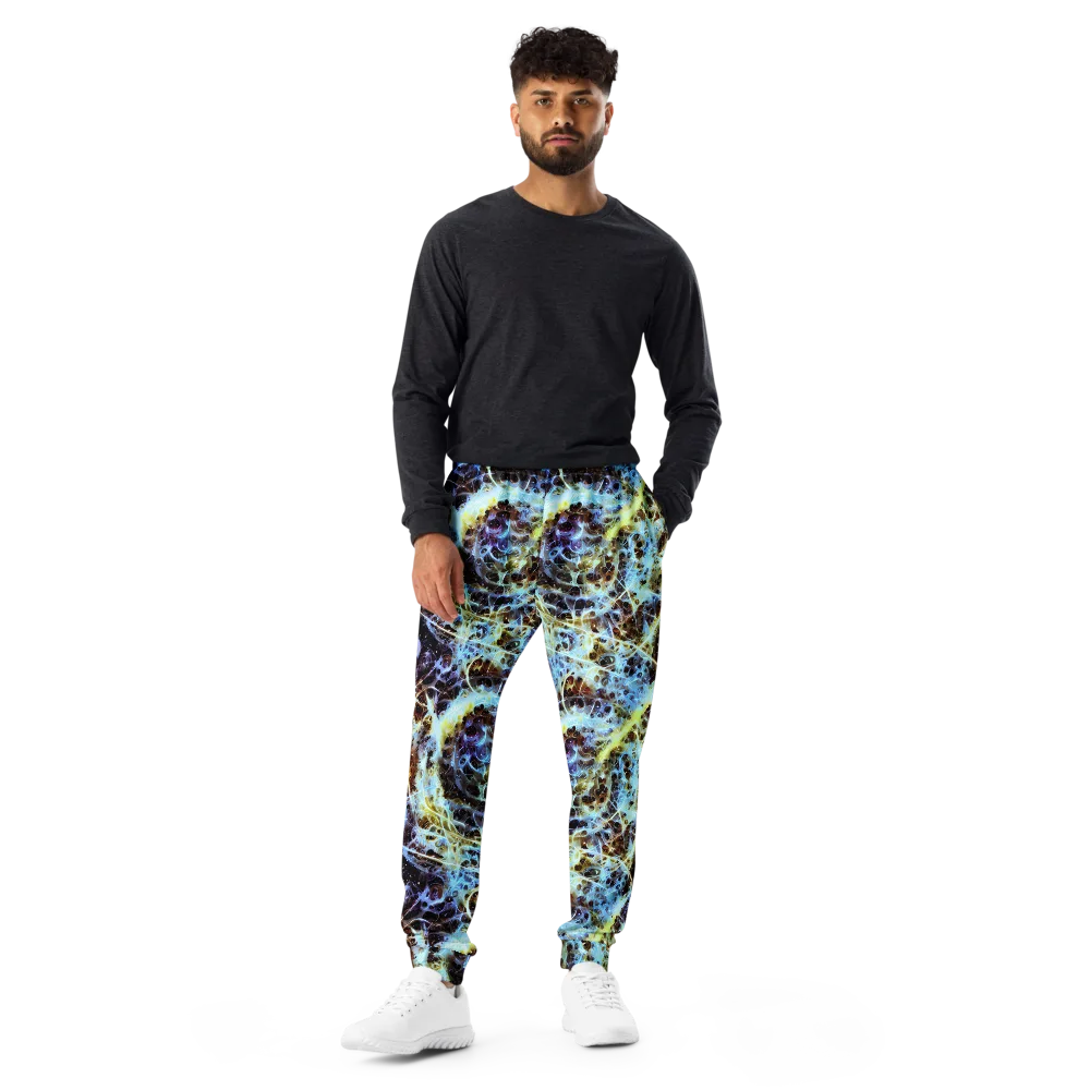 Iridescent Orbit on Men's Joggers — Front