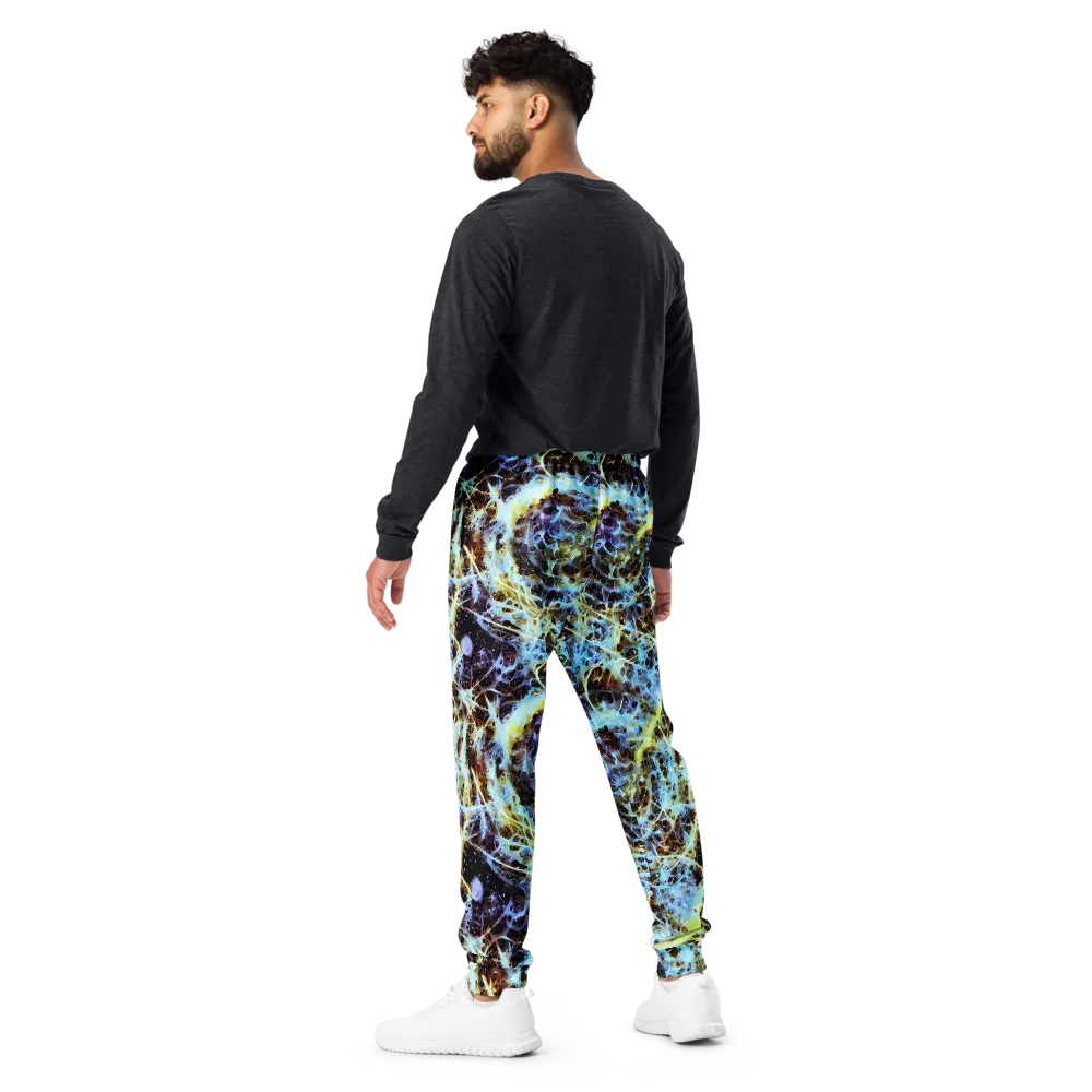 Iridescent Orbit on Men's Joggers — Back