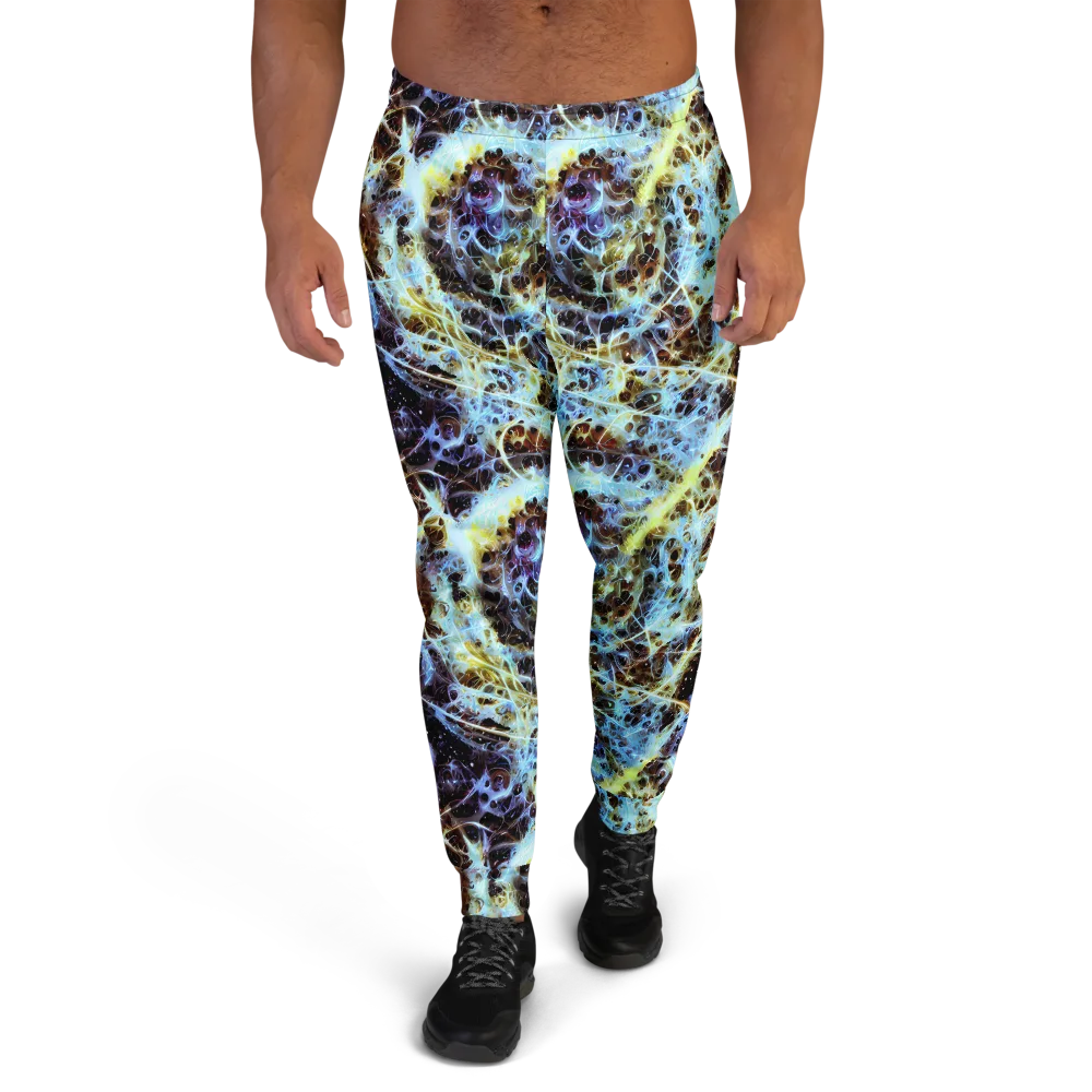 Iridescent Orbit on Men's Joggers — Front