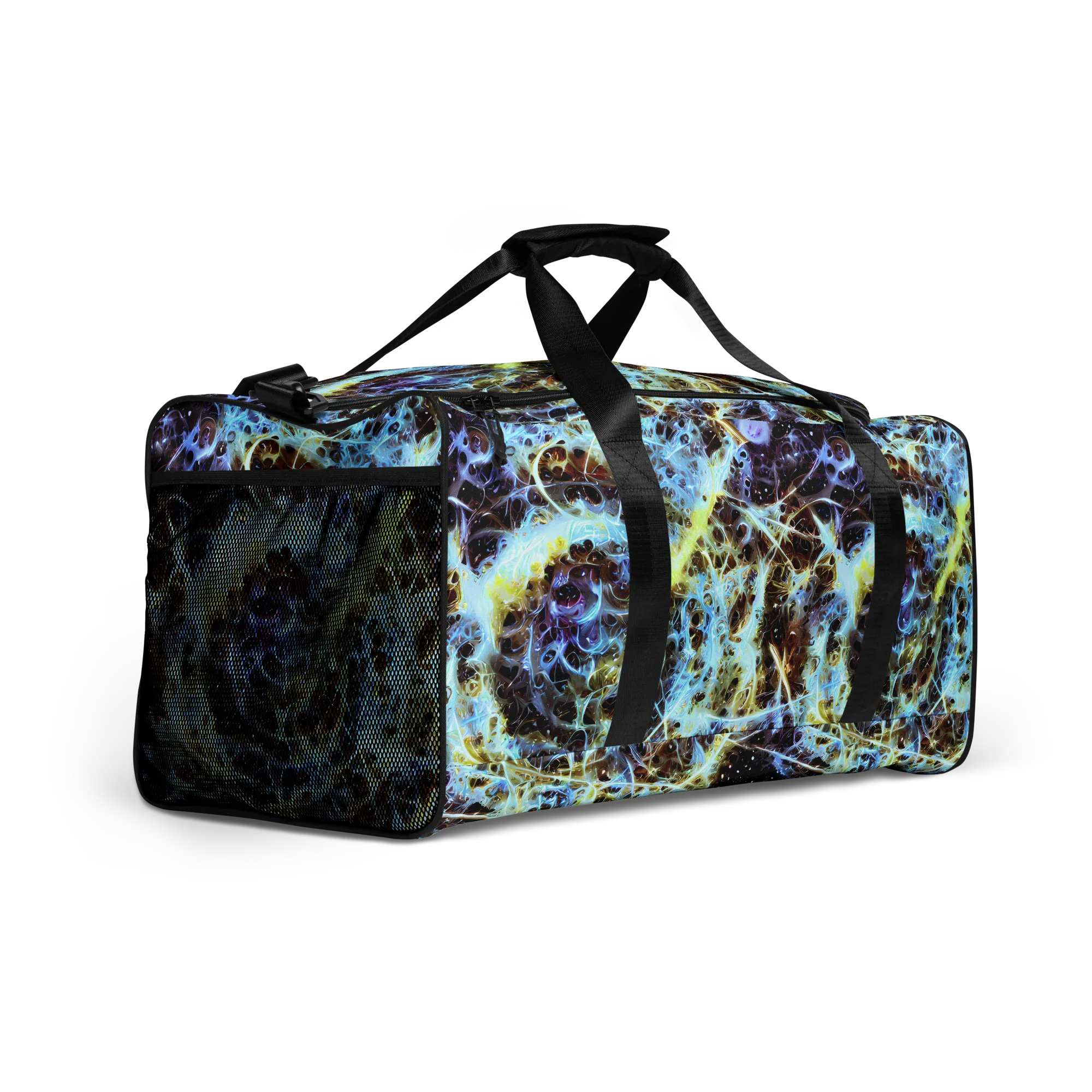 Iridescent Orbit on Duffle Bag — Right Front