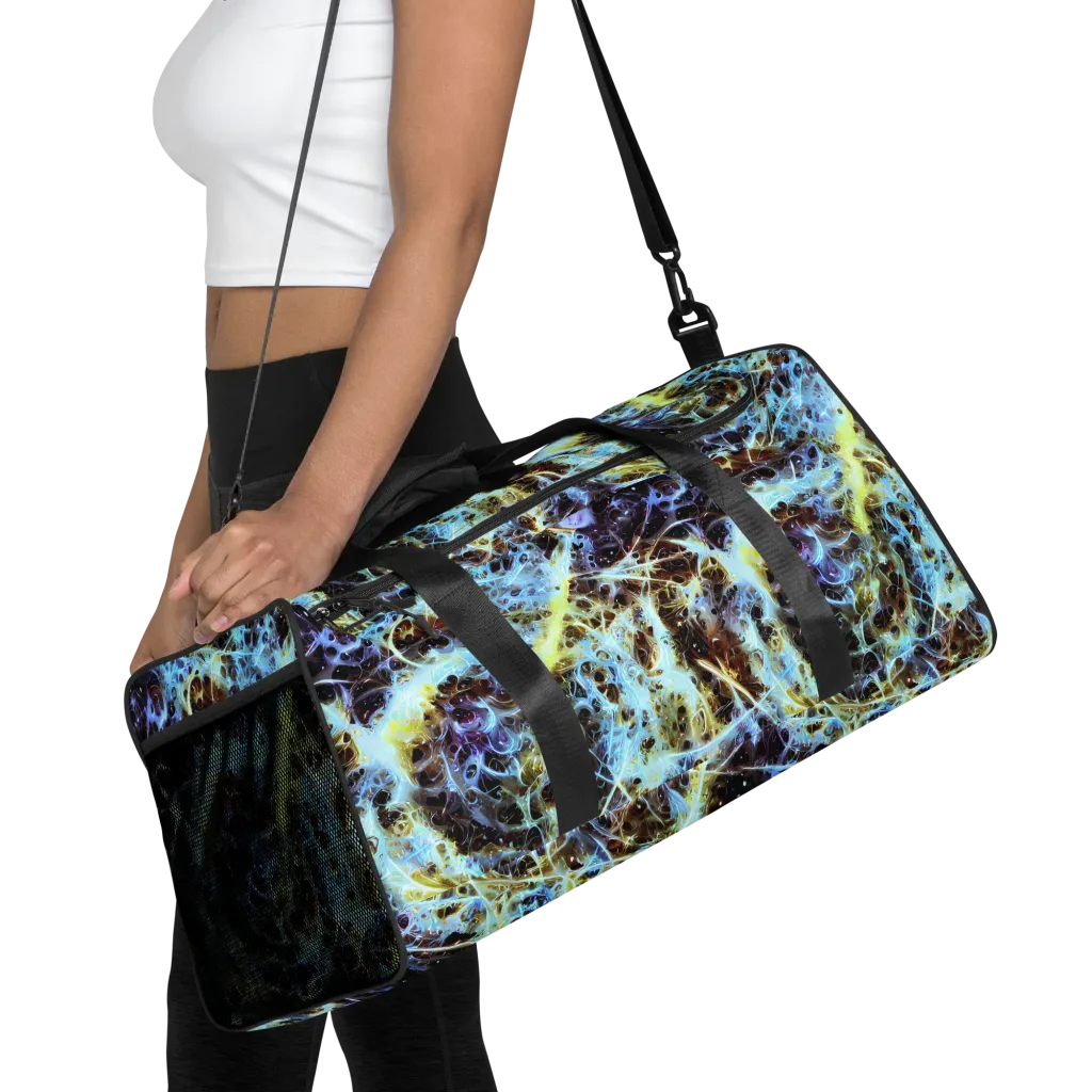 Iridescent Orbit on Duffle Bag — Front