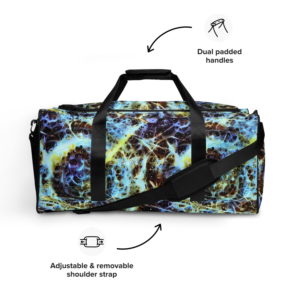 Iridescent Orbit on Duffle Bag — Front