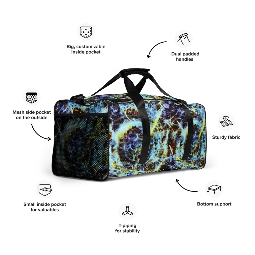 Iridescent Orbit on Duffle Bag — Right Front