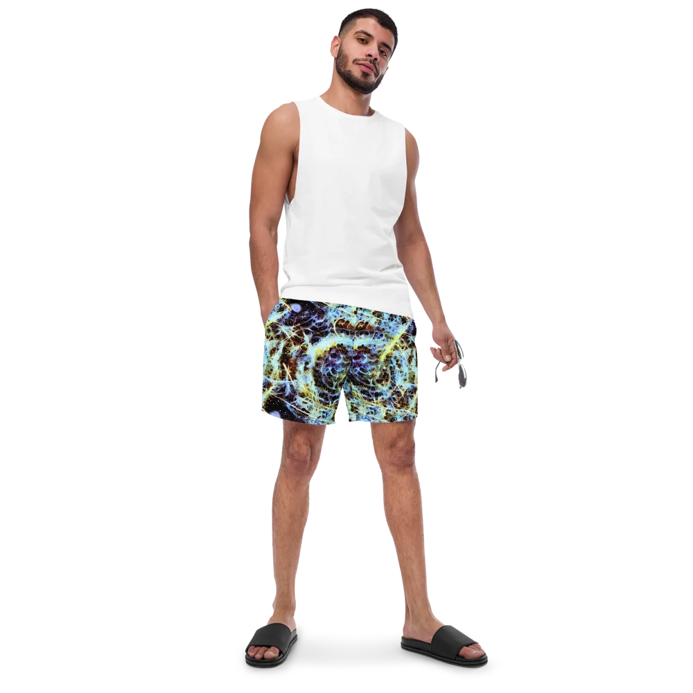 Iridescent Orbit on Swim Trunks — Front