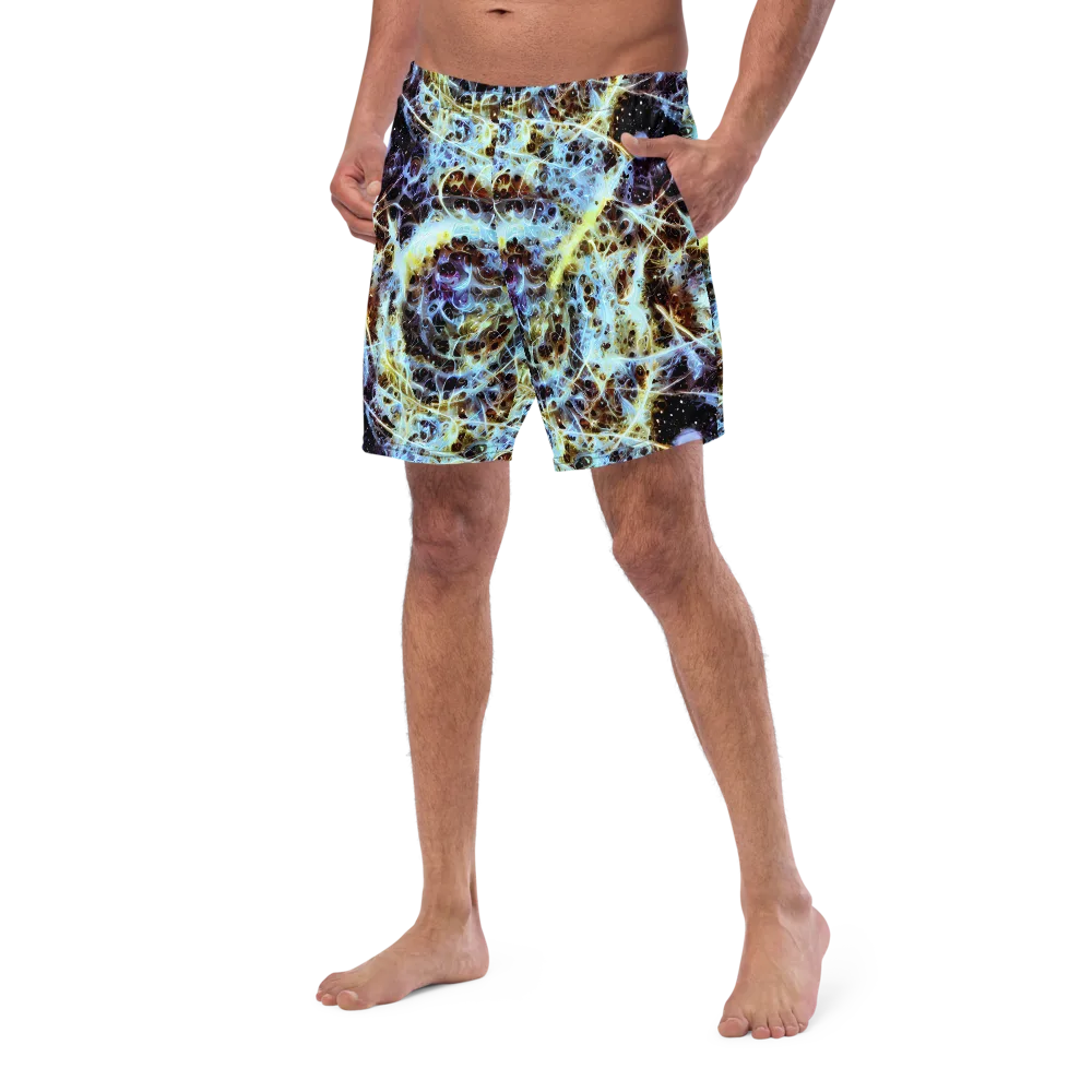 Iridescent Orbit on Swim Trunks — Left Front