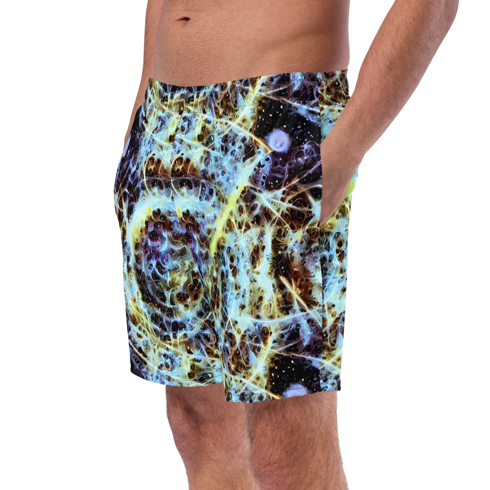 Iridescent Orbit on Swim Trunks — Left Front