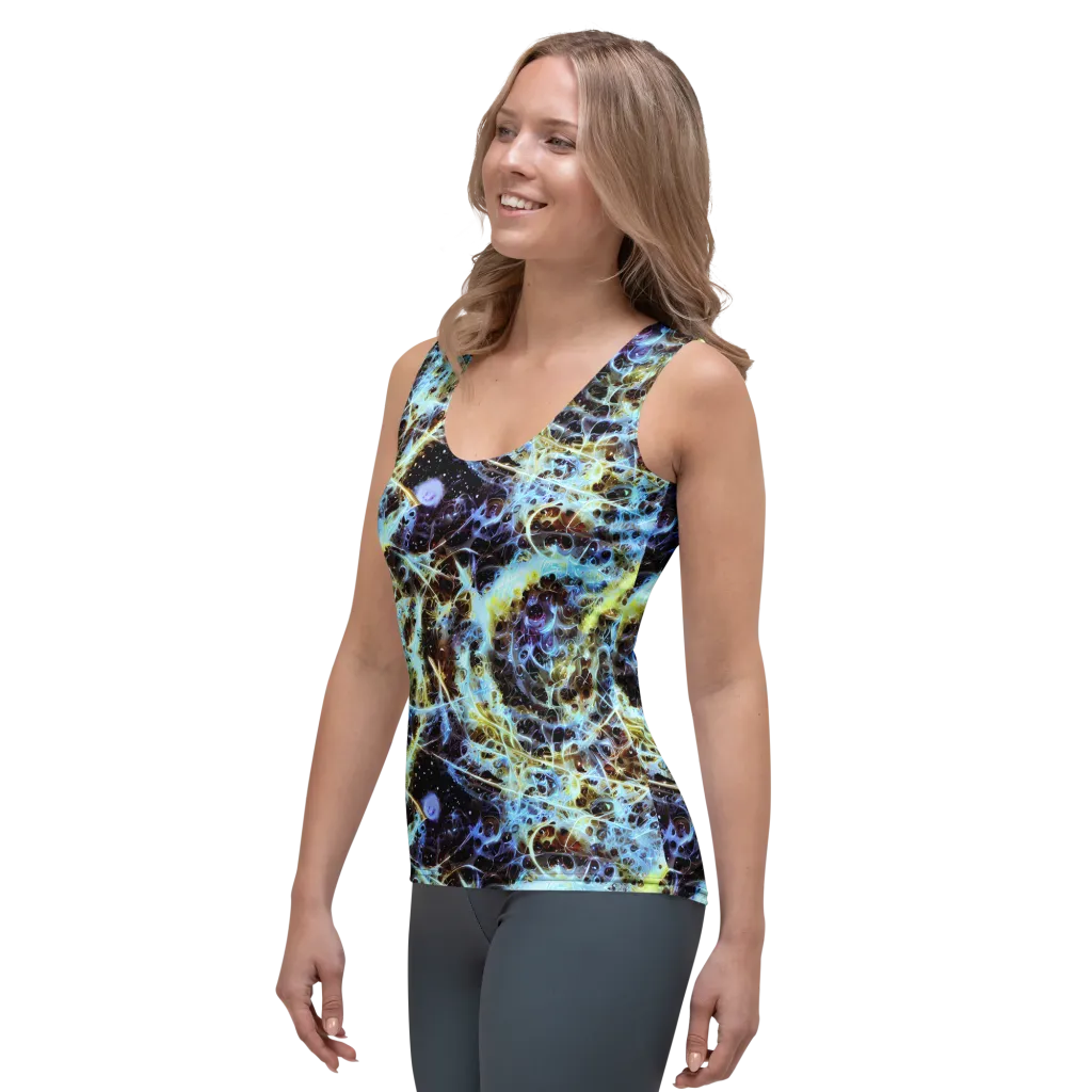 Iridescent Orbit on Women's Tank Top — Left Front
