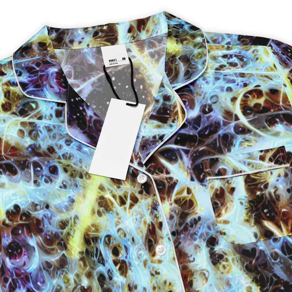 Iridescent Orbit on Women's Short Sleeve Pajama Top — Product details