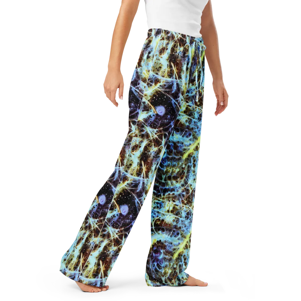 Iridescent Orbit on Women's Pajama Pants — Right Front