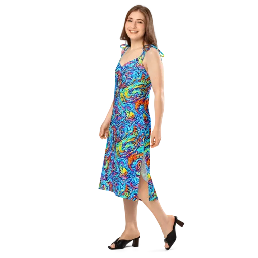 Painted Voltage on a Slip Dress