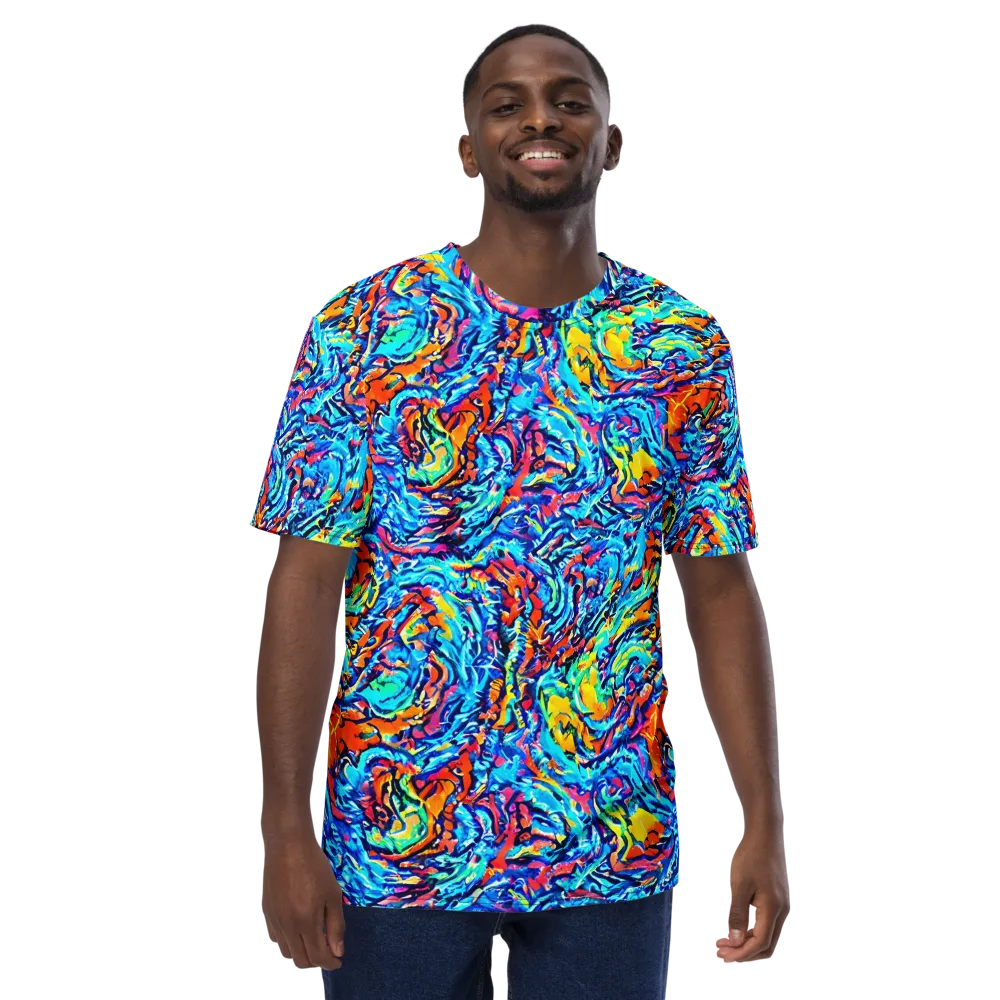 Painted Voltage on Men's Crew Neck T-Shirt — Front