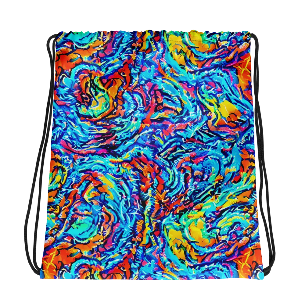 Painted Voltage on Drawstring Bag — Photo