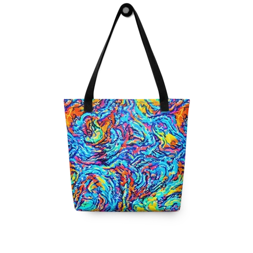 Painted Voltage on a Tote Bag