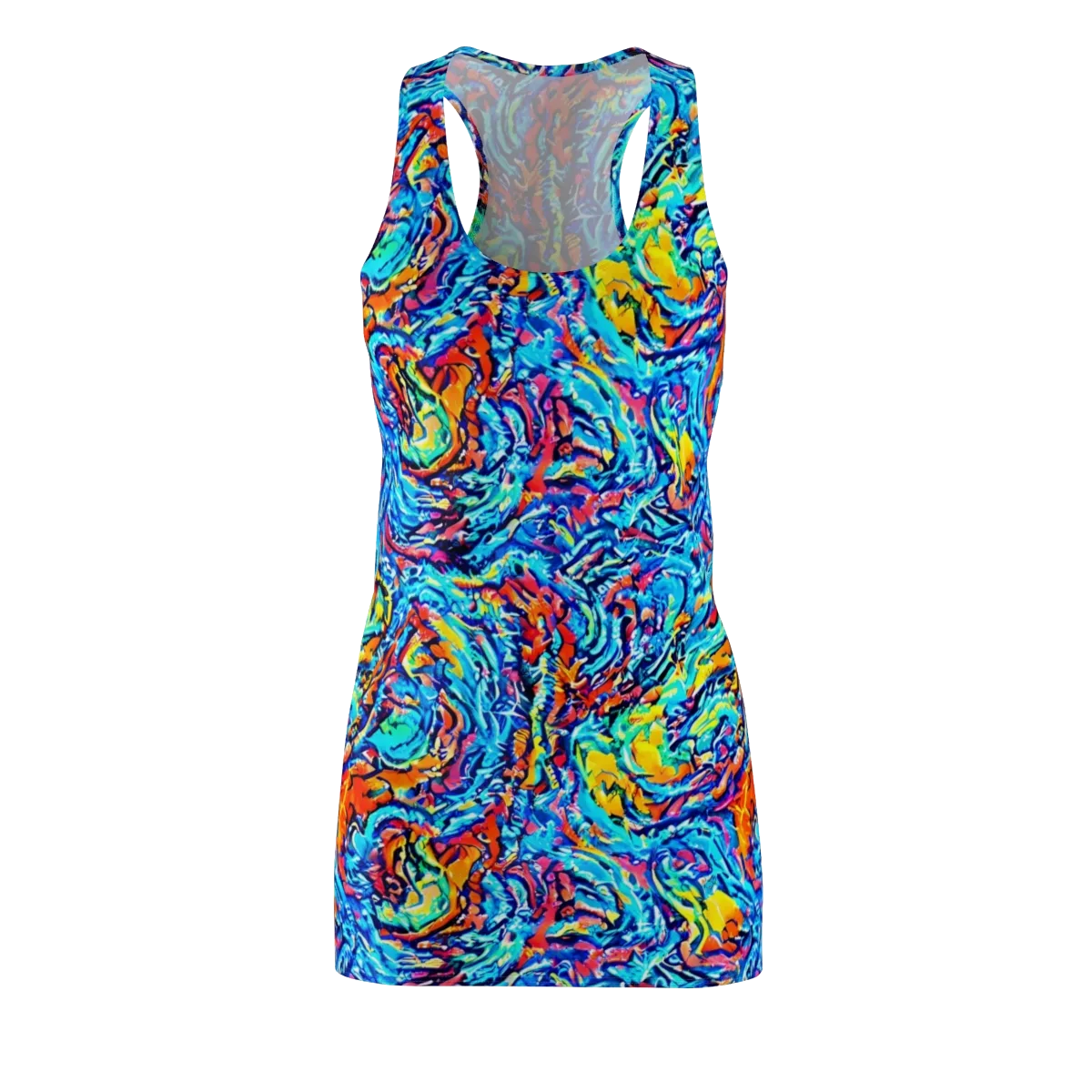 Painted Voltage on Racerback Dress — Front