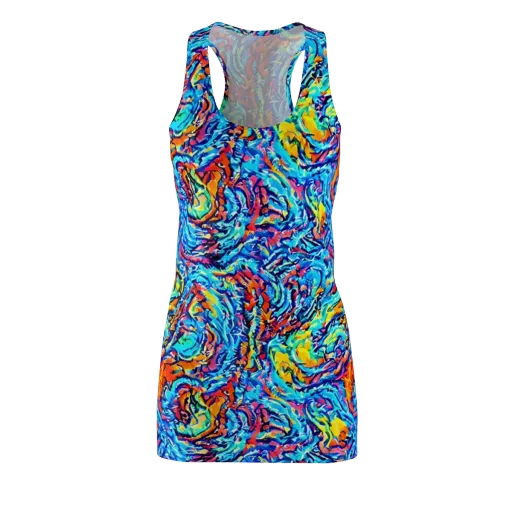 Painted Voltage on a Racerback Dress