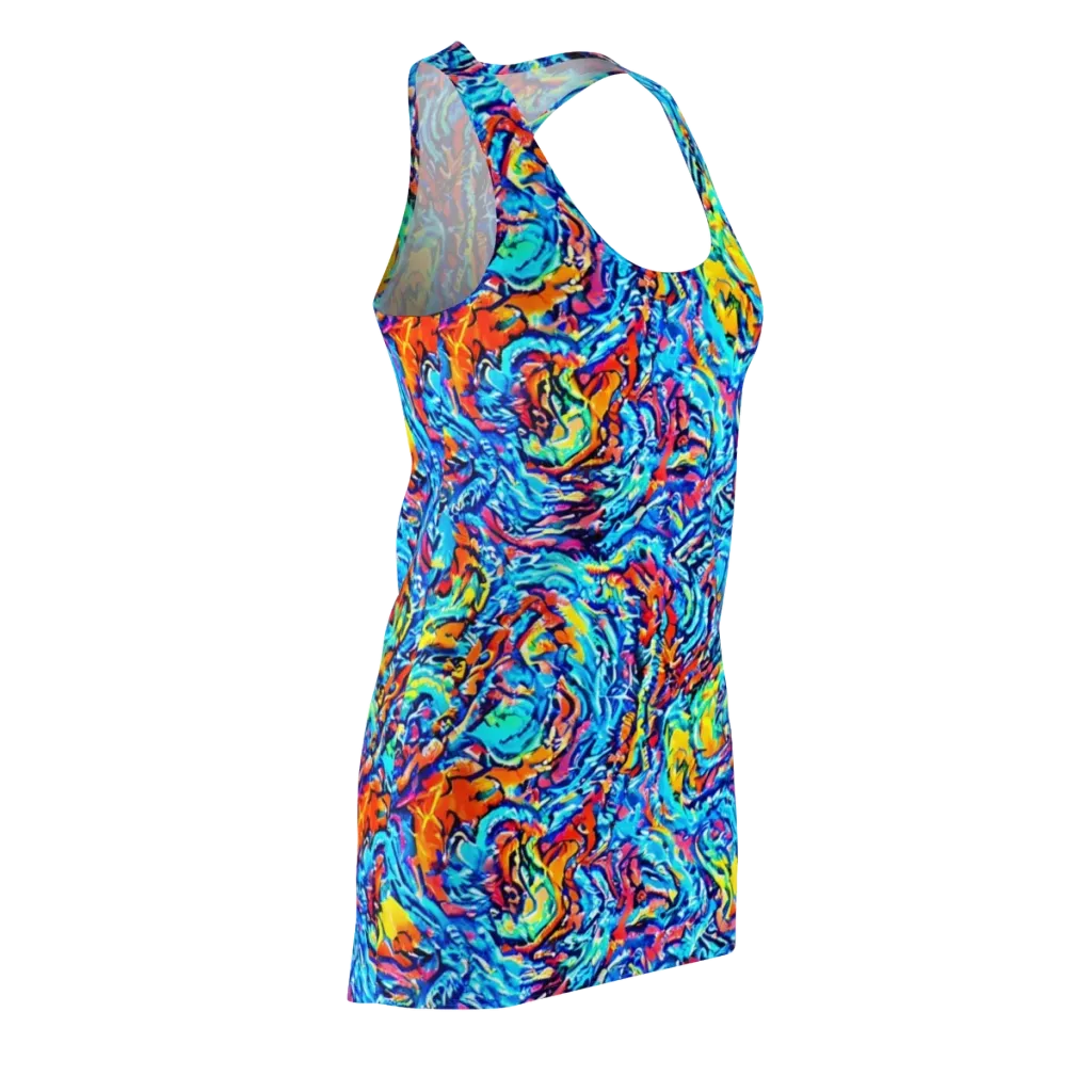 Painted Voltage on Racerback Dress — Front Side