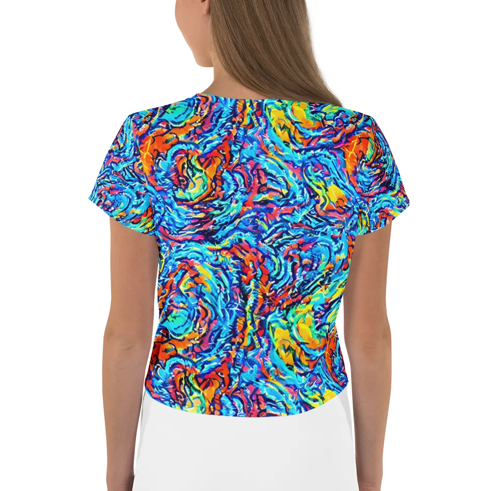 Painted Voltage on Crop Tee — Back