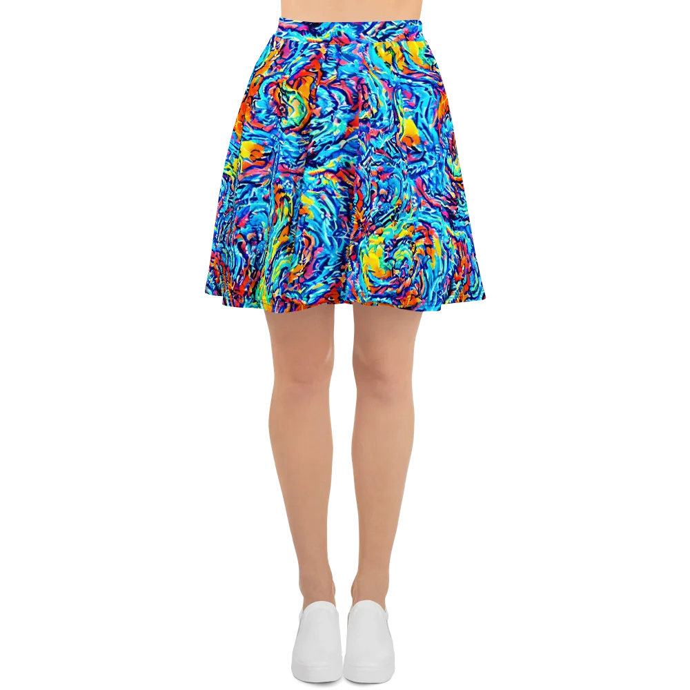 Painted Voltage on Skater Skirt — Front