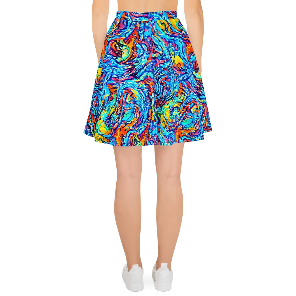 Painted Voltage on Skater Skirt — Back