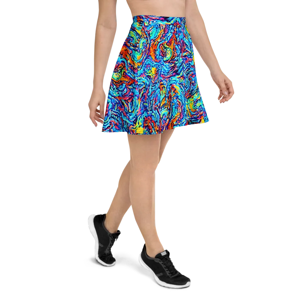Painted Voltage on Skater Skirt — Right