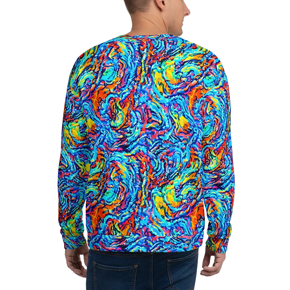 Painted Voltage on Sweatshirt — Back