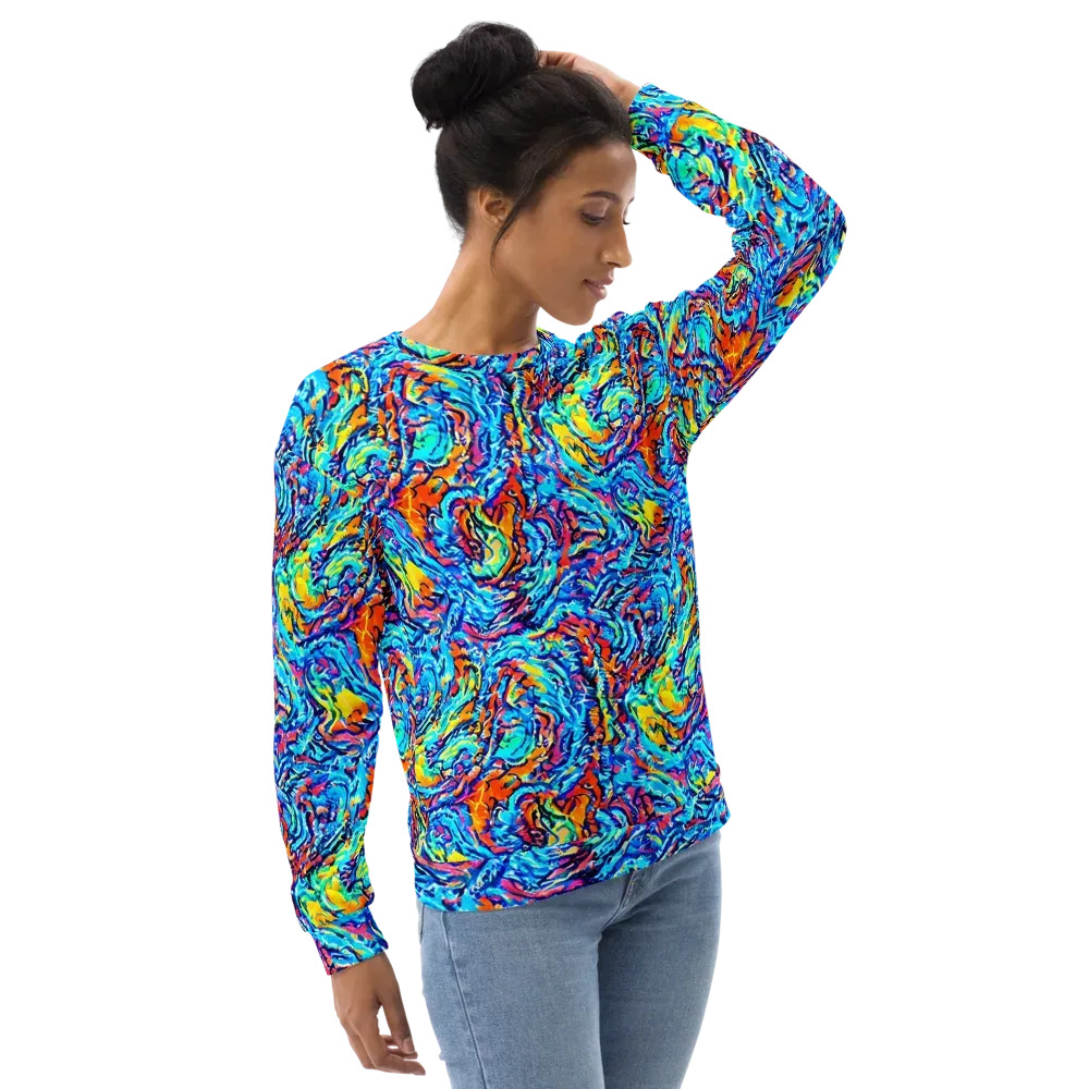 Painted Voltage on Sweatshirt — Right Front