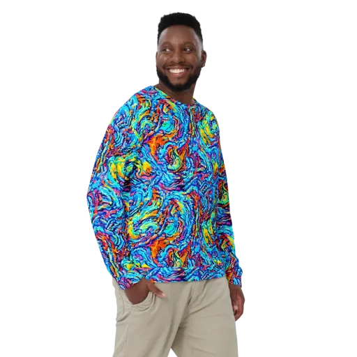Painted Voltage on a Sweatshirt