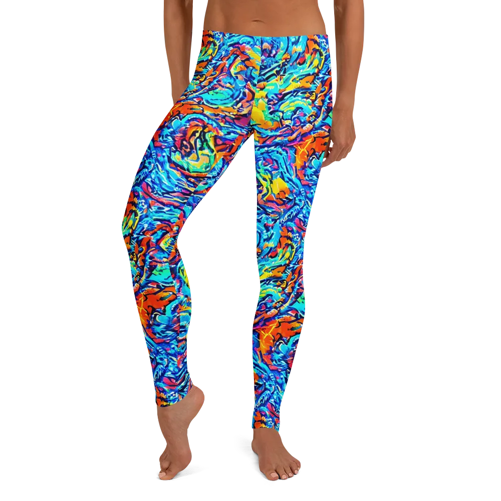 Painted Voltage on Leggings — Front