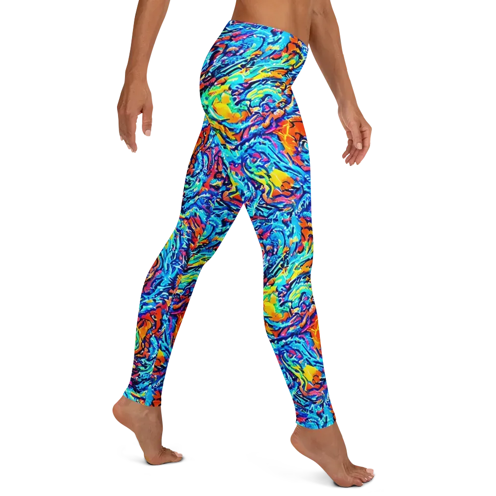 Painted Voltage on Leggings — Right