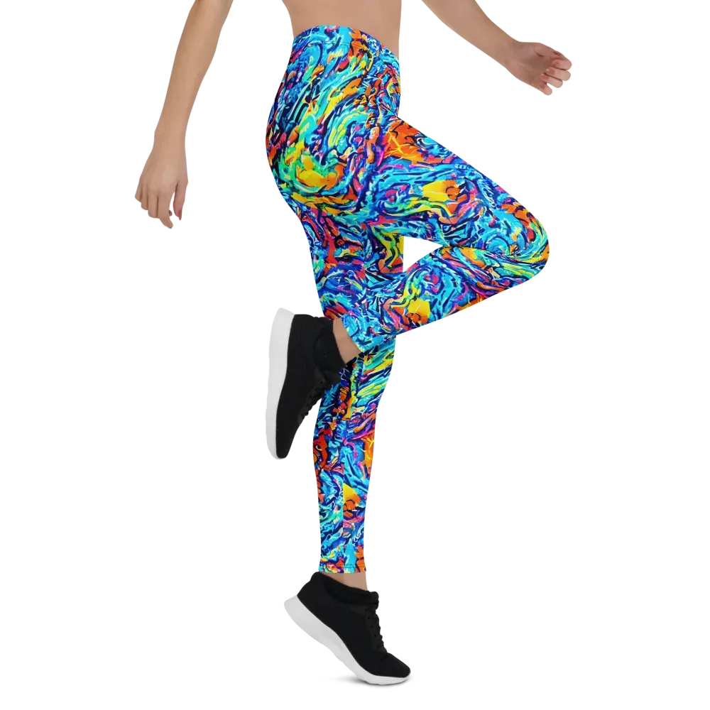 Painted Voltage on Leggings — Right