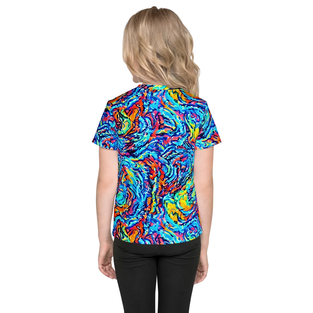 Painted Voltage on Kids Crew Neck T-Shirt — Back