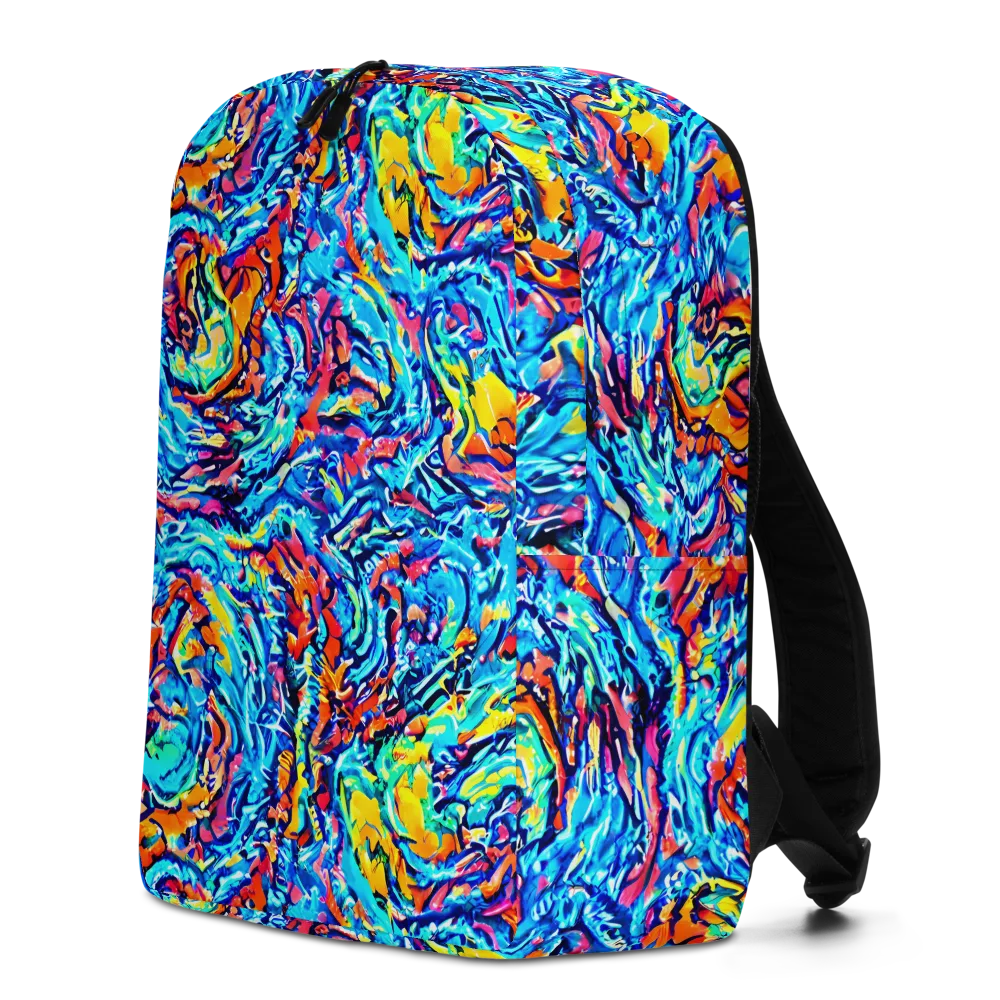 Painted Voltage on Minimalist Backpack — Left