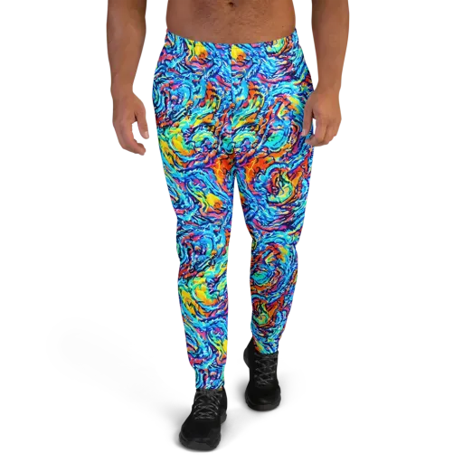 Painted Voltage on a Men's Joggers
