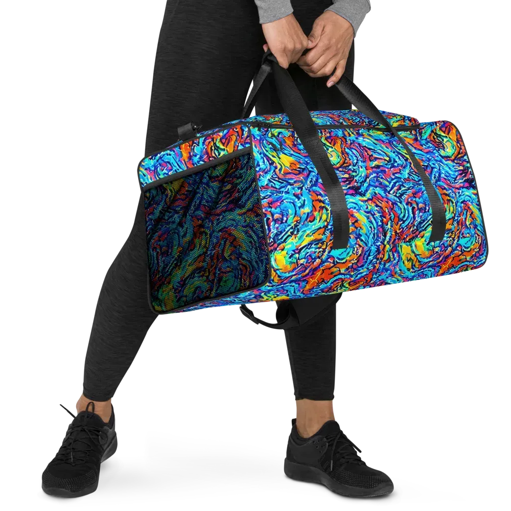 Painted Voltage on Duffle Bag — Right Front