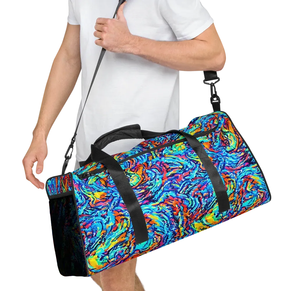 Painted Voltage on Duffle Bag — Right Front