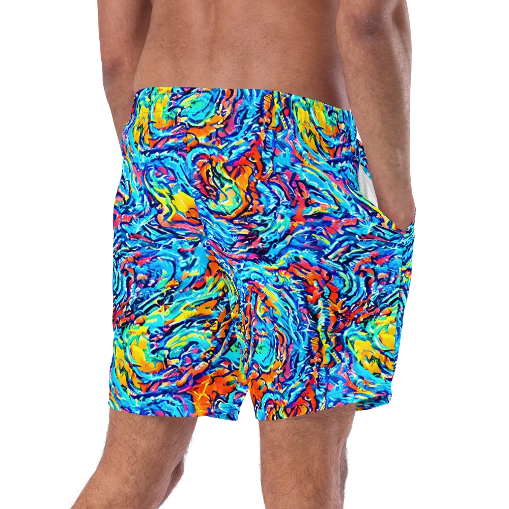Painted Voltage on Swim Trunks — Right Back