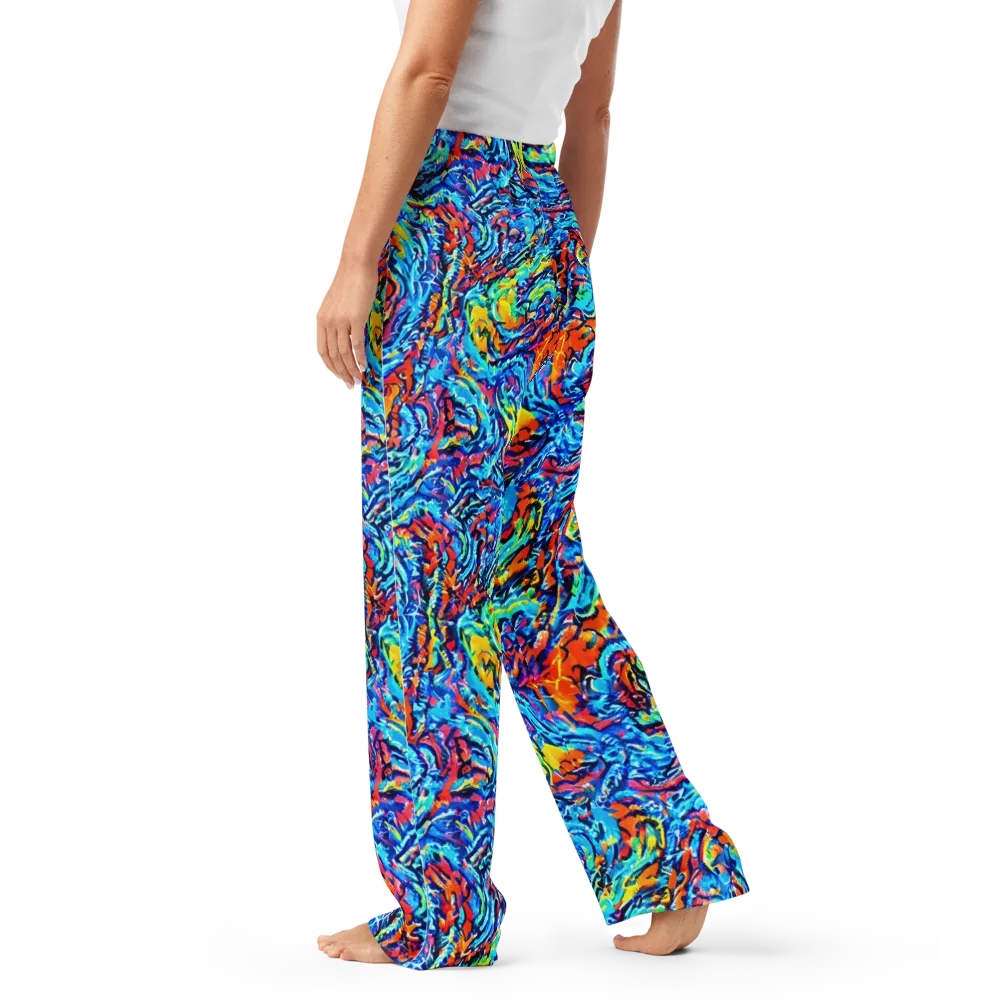 Painted Voltage on Women's Pajama Pants — Left