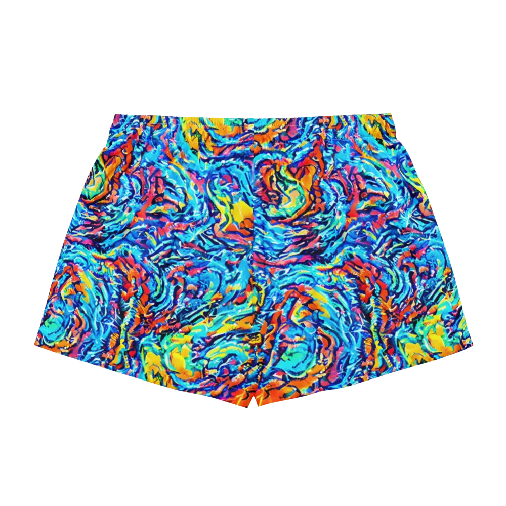 Painted Voltage on Women's Pajama Shorts — Back