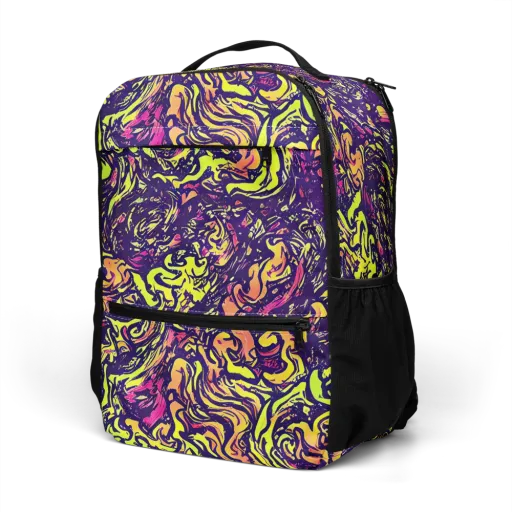 Kaleidoscope Riot on a Utility Backpack